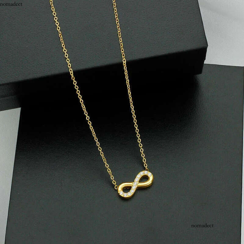 Fashionable titanium steel pendant necklace, beach collarbone chain, women's non fading jewelry 32