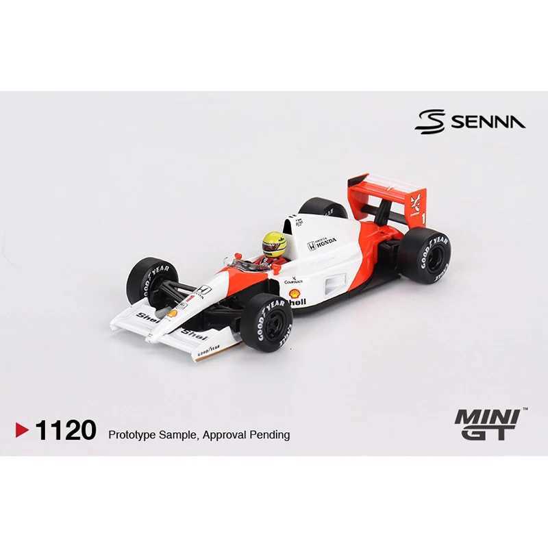 PreSale MINIGT 1120 164 McLaren MP46 1 Ayrton Senna 1991 Japanese Grand Prix 2nd Place Diecast Car Model Collection Toys Z250923