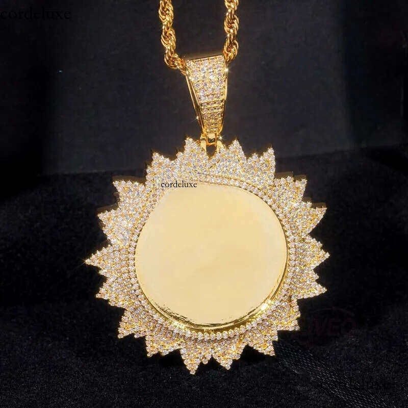 Iced Out Sterling Sier Jewelry Gold VVS Hip Hop Pass Dia Tester Pendant Cuban Link Chains Fashion Gift Moissanite Chain 48