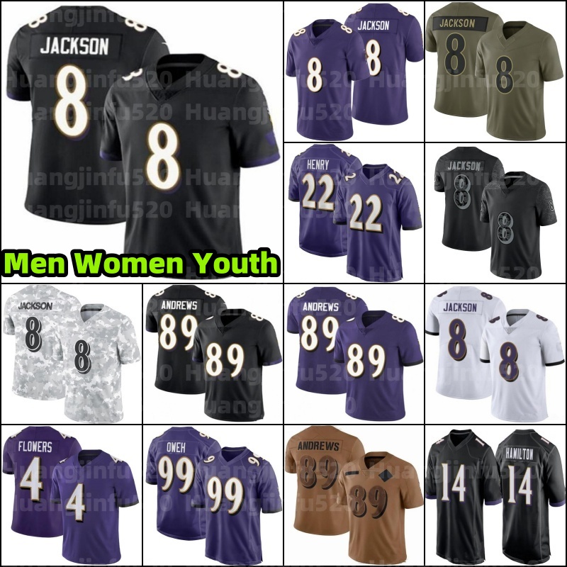 Maxx Crosy Derrick Henry 8 Lamar Jackson Football Jersey Mark Andrews Malaki Starks DeAndre Hopkins Roquan Smith Kyle Hamilton Zay Flowers Ray Lewis Nate Wiggins