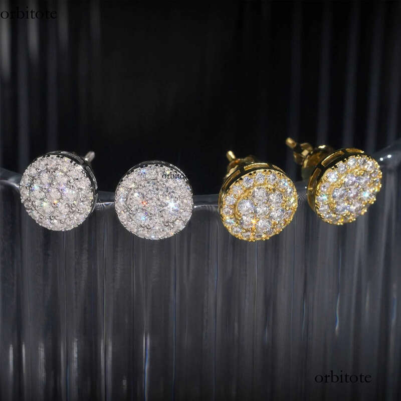 Madonna Fashion Dia Jewelry vvs Moissanite Sterg Sliver Women GRA Certificate Earrings c6