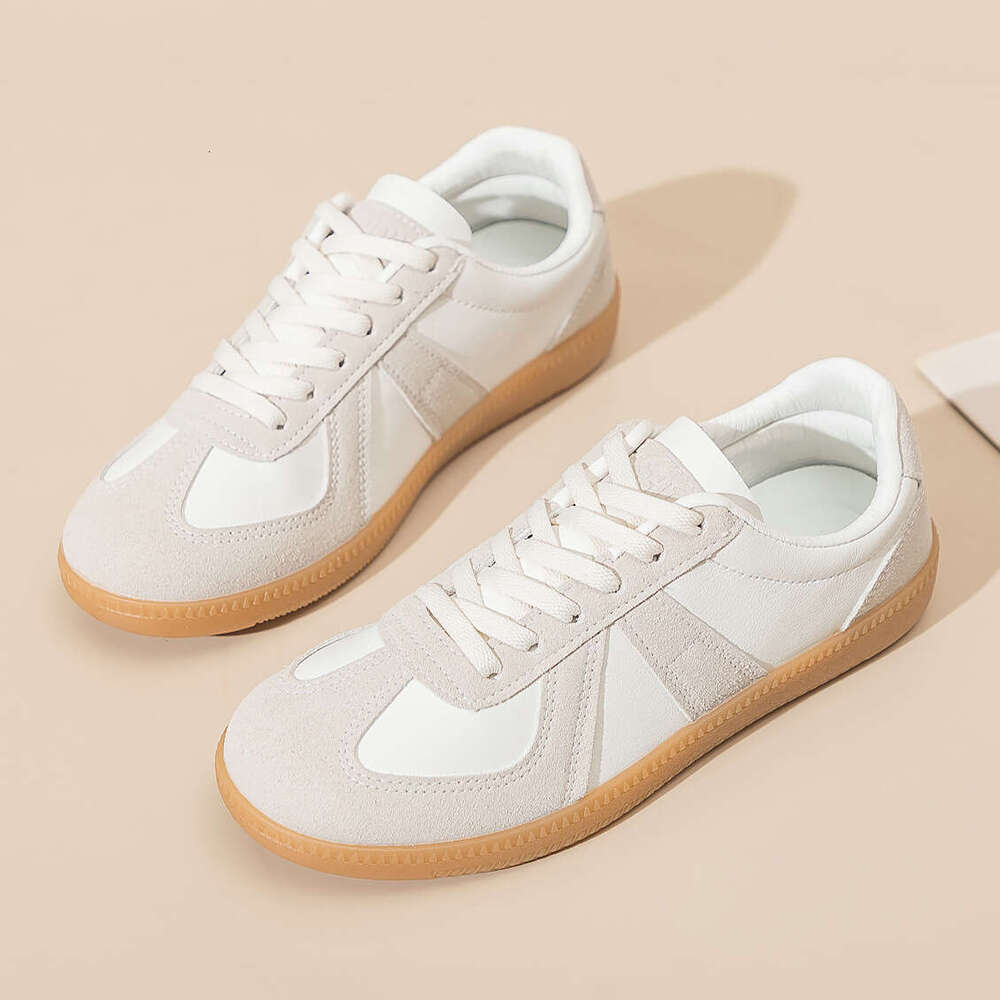 Couple Versatile Casual White Sneakers for Women Ins Korean Style Unisex German Training Flat Board Agan Shoes F8815 f0 4c