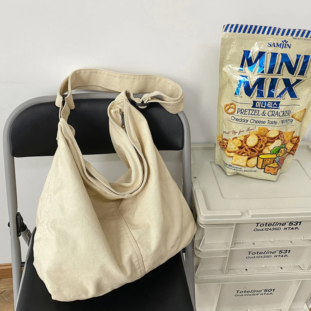 Fashion Womens Shoulder Bag Large Canvas Crossbody Bags Cotton Cloth School Bag Handbags Perfect For BackToSchool Wholesale 251010