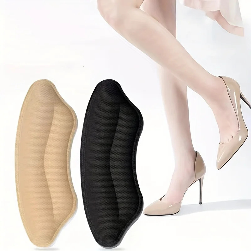 30pairs SelfAdhesive AntiSlip Shoe heel pads NonSlip Cushioned insolesSoft Foot Pads for High HeelsBoots Fits Loose Shoes 250929