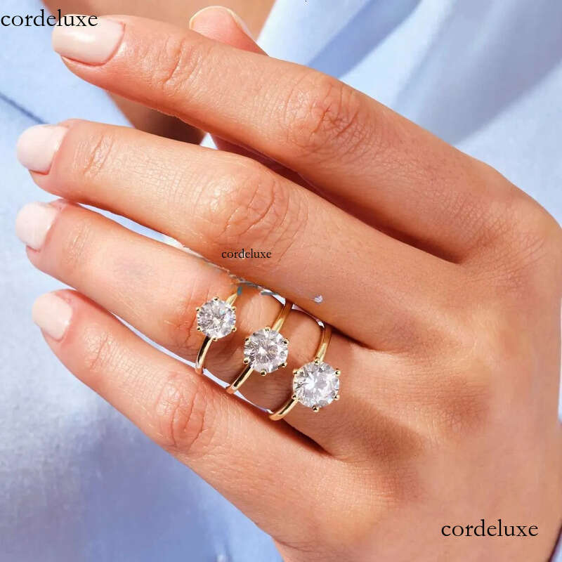 Gra certified jewelry solitaire dia wedding gold plated emerald cut 3ct moissanite ring b0
