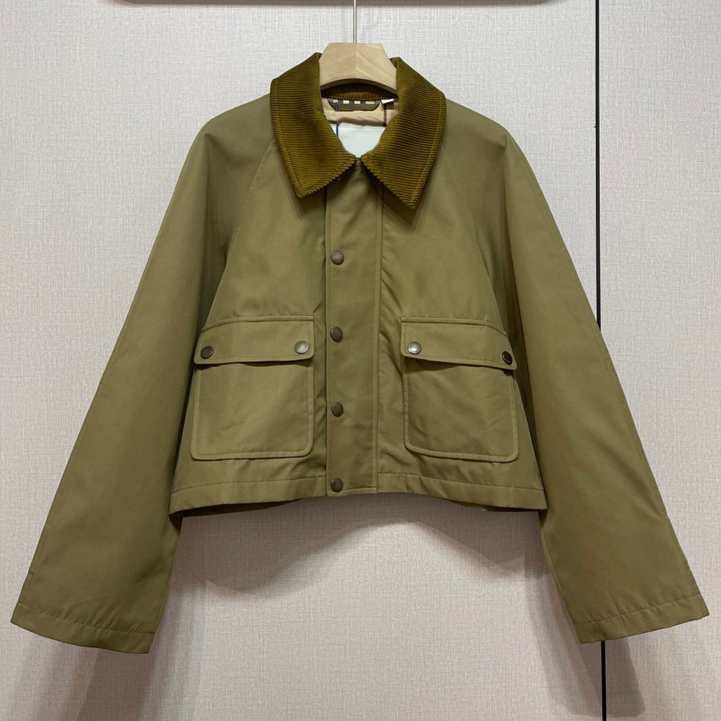 (Order by pic in opt, not by desc) Women's Men's Color-Block Corduroy Collar Loose Jacket - Vintage Button Closure Casual Outerwear, Soft Fabric for Fall Daily Wear