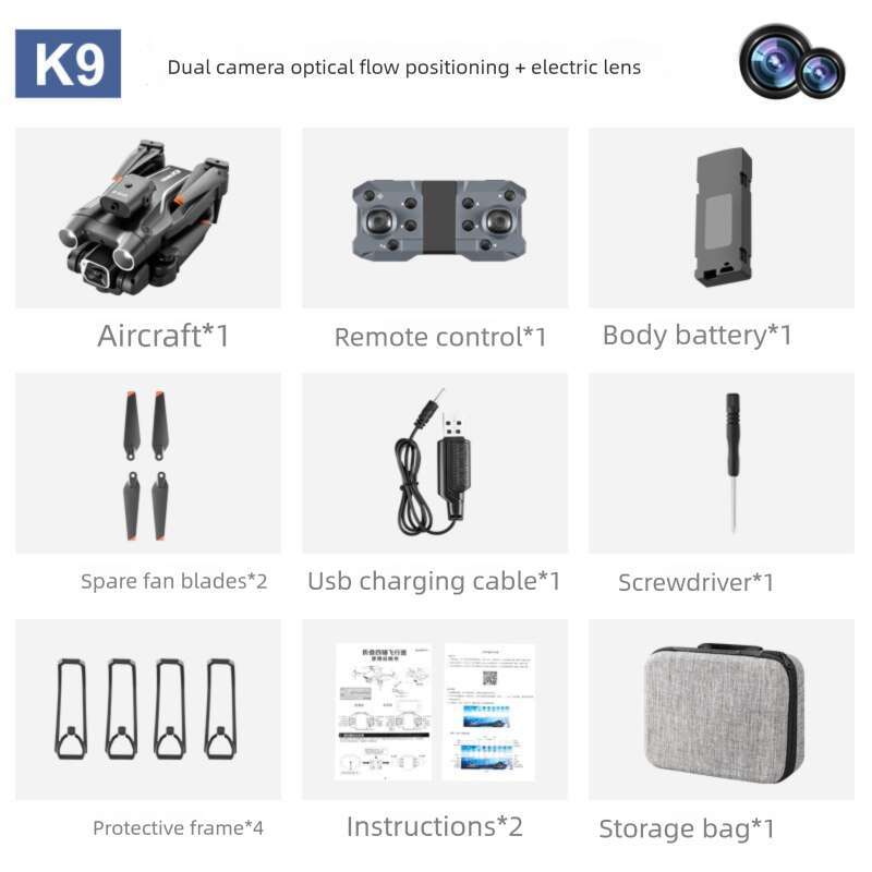 K Obstacle Avoidance Drone K HD Aerial Photography Quadcopter Folding Optical Flow Positioning Remote Control Aircraft Z