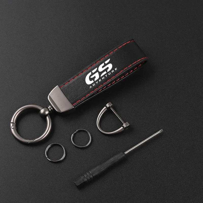 Highend leather motorcycle keychain horseshoe buckle jewelry For BMW R1200GS R1200 GS LC R1250GS Adventure R 1250 GS W250915