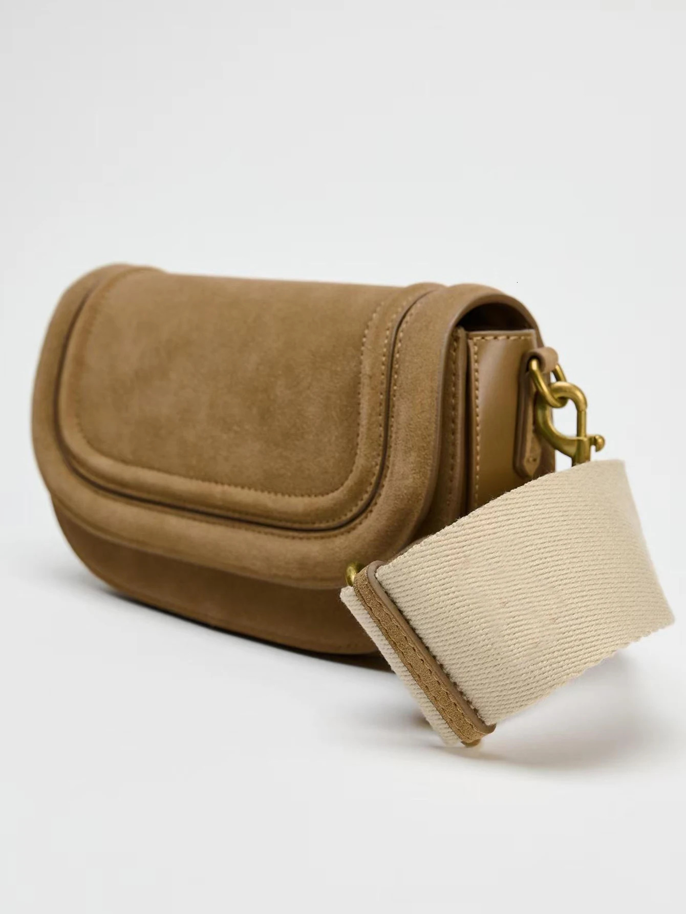 Fashionable Casual Retro Solid Color Large Capacity Adjustable Shoulder Strap MultiFunctional Crossbody Bag Suitable For P 251010