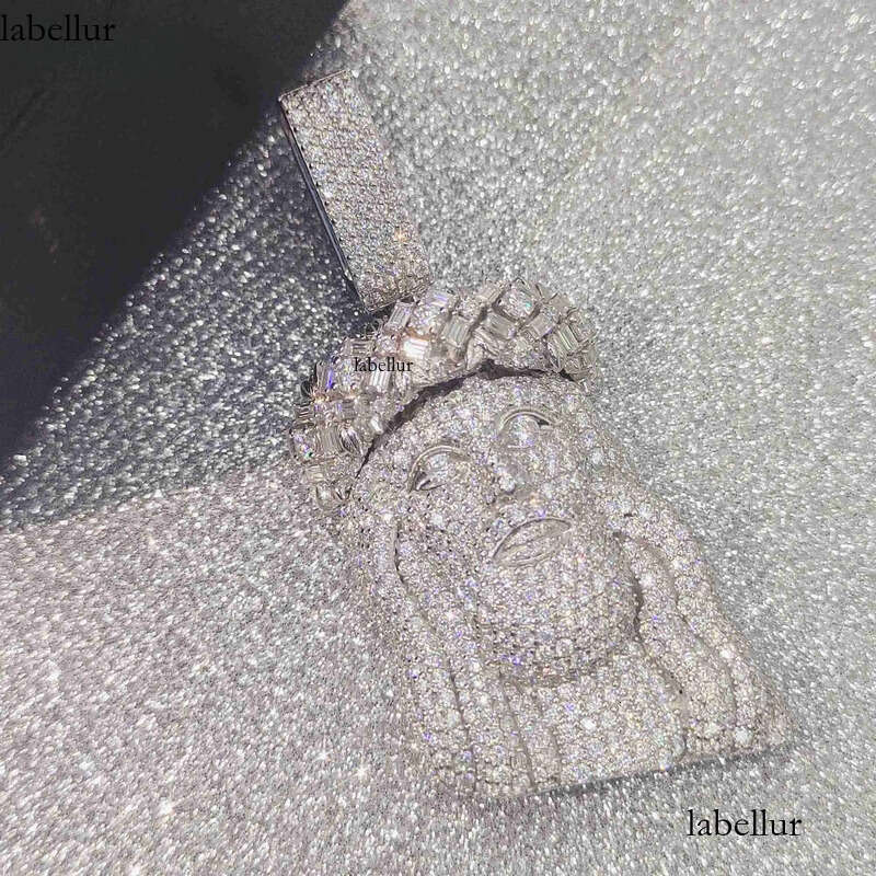 Necklace custom pendant charm Pass Dia Tester Moissanite Hip Hop Jewelry S Jesus 93