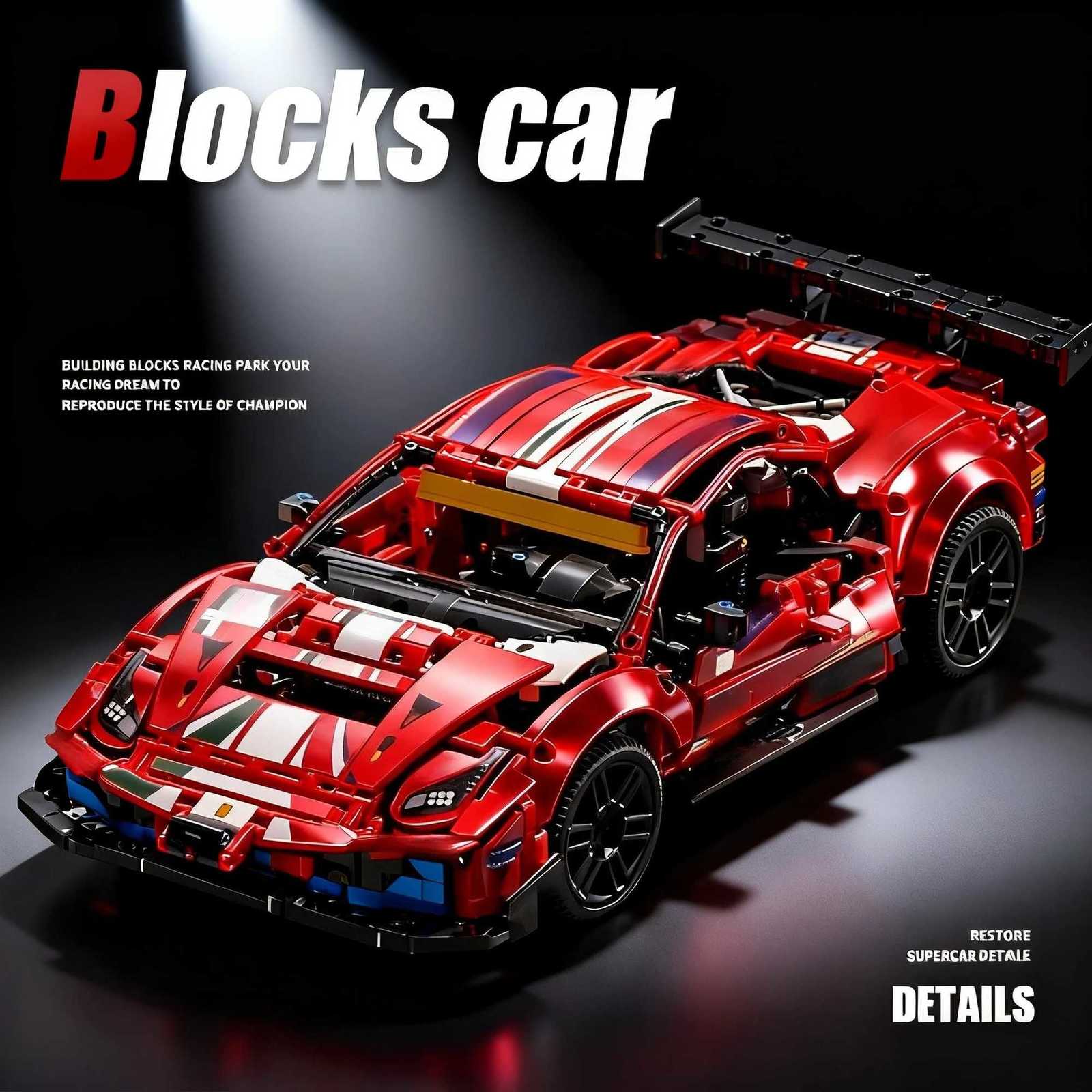 New Technical 488GTE 1684PCS AF Corse Race Car Champion GT 42125 Series Exclusive Collectible Detailed Display Model Sets Adults Z250923