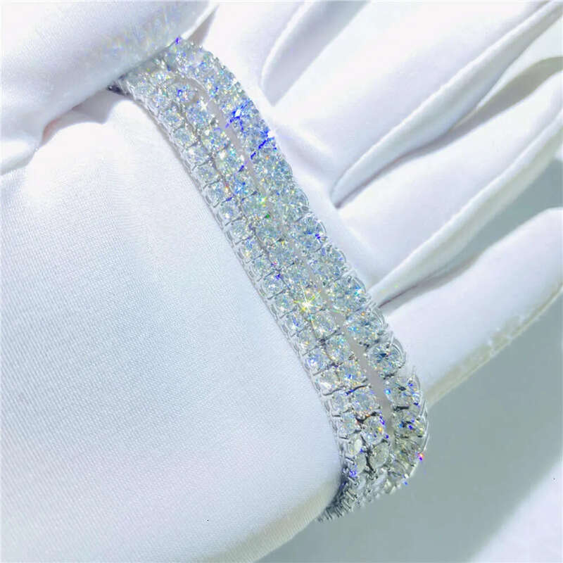 Real Gold Jewelry 5mm 16 18 20 22 24 26 28 Inches Gra Certificate Vvs Moissanite Dia Tennis Chain