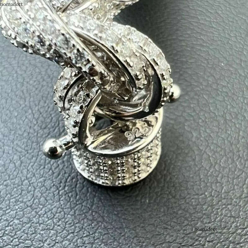 Twisted Moissanite Rope Chain for Men Custom Hip Hop Iced 9mm Thickness Sier Jewelry Necklaces CHRISTIAN Hiphop AAAAA+ 53
