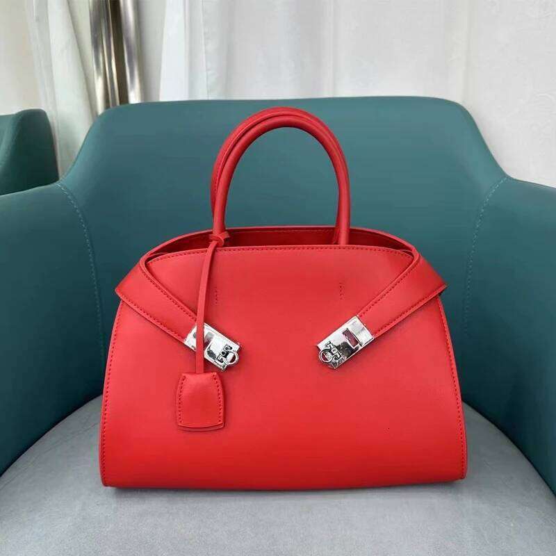 Designer Bags Genuine Handbag Hug Pillow Top Layer Leather Advanced Feeling New Model Fashion Temperament Boston Bag Hot Selling