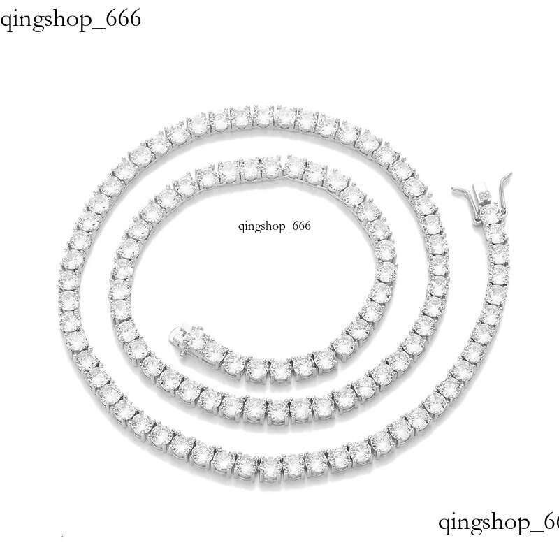 Zircon Tennis Chain Jewelry for Women Hip Hop Men's Accessories Necklace TennsChain 32