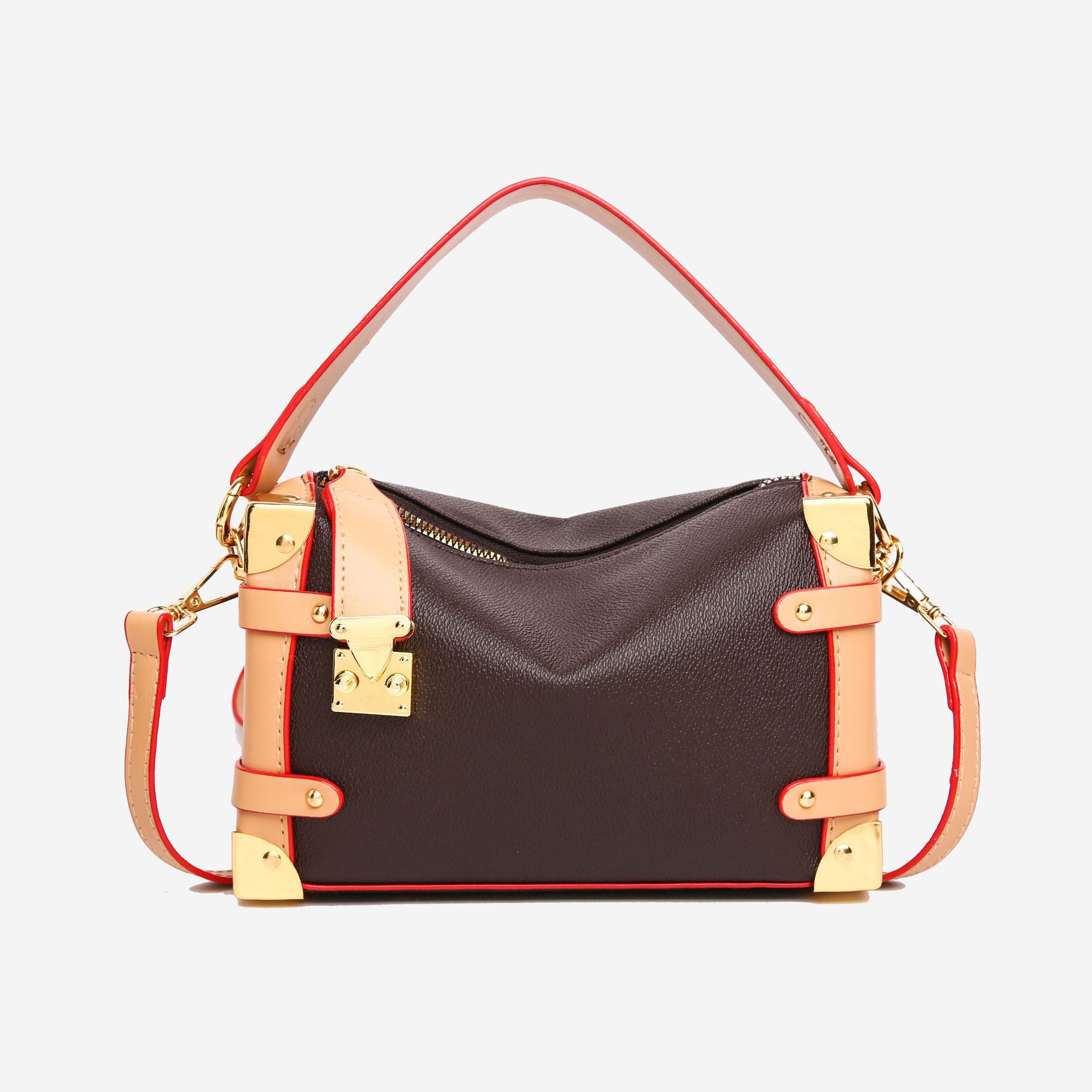 free shipping hot designer bag New casual and fashionable box bag, versatile single shoulder cross body bag for women coffee