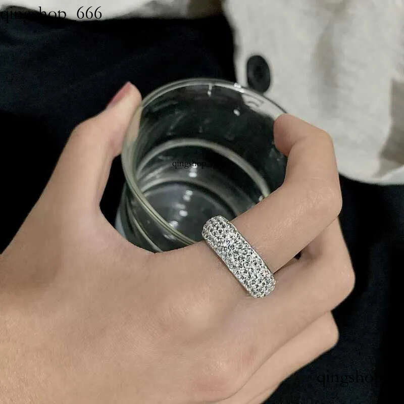 Band Rings VAF High End Aaa Zirconia Pave Stainless Steel Iced Out Moissanite Eternity Engagement Cubic Zirconium Ring For Men Women e6