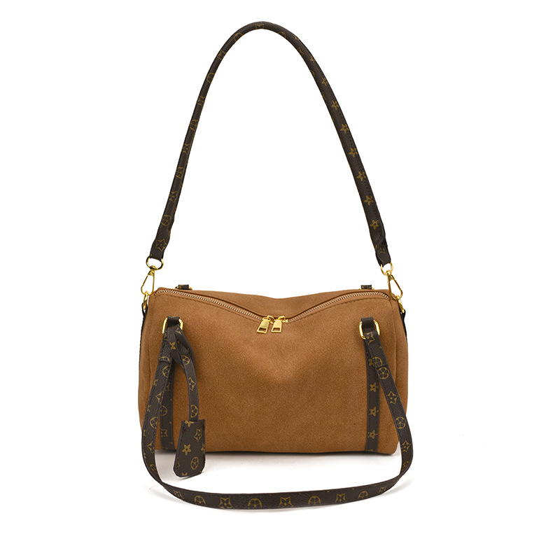 free shipping designer bag New Retro Matte Boston Tote Bag Versatile Large Capacity Commuter Underarm Bag for Women