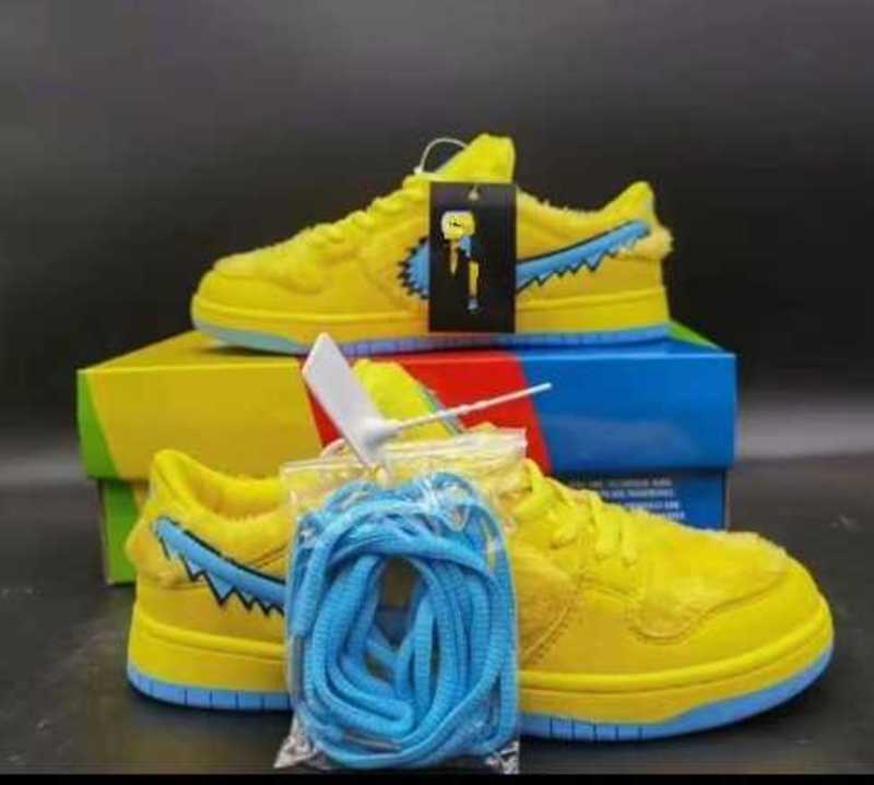 Dress 2sq0 Gratefuls Dead x Sb Dunkly Low Spark Bright Bear Opti Yellow Green Orange Fury Little Women Casual Nk Sports Outdoor Shoes
