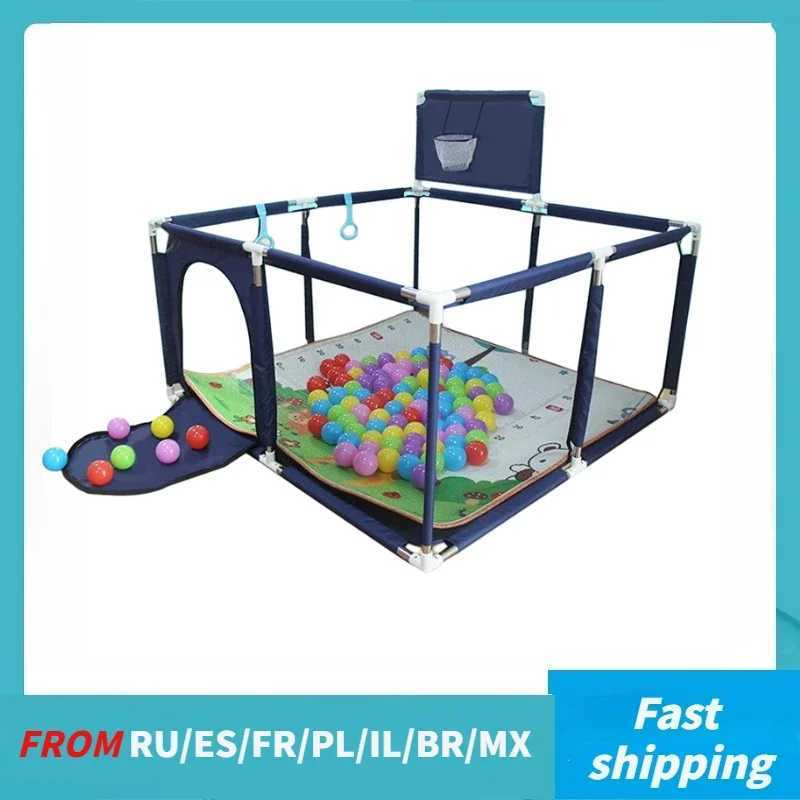 Square Baby Playpen Toddler baby games park Infant Activity Barriers Playground Kid Ball Pit Playpen Baby corralito Safety Fence C250929
