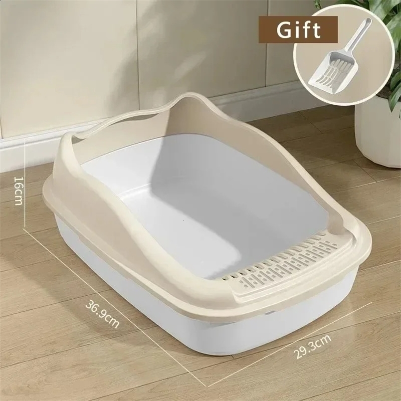 Cat Litter Box Small Size Pet Sandbox for Kitty Anti-Splash Cats Toilet 250120
