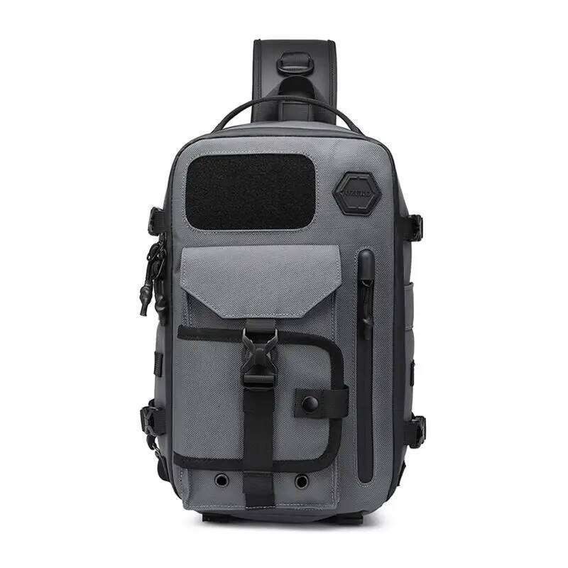 Designer Luxury Ozuko Cross Shoulder Bag Man Chest Waterproof Tactical Waist Messenger Bag Zipper Fashion Outdoor