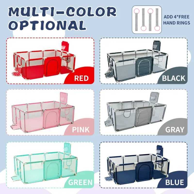 Baby Playpens Indoor Baby Safety Barriers Large Size Baby Playpen Infant Safe Crawling Area Children Home Playground Park Fence C250929