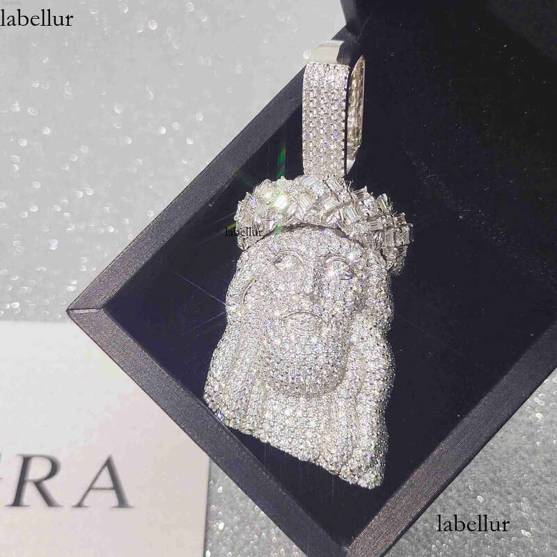 Necklace custom pendant charm Pass Dia Tester Moissanite Hip Hop Jewelry S Jesus 93