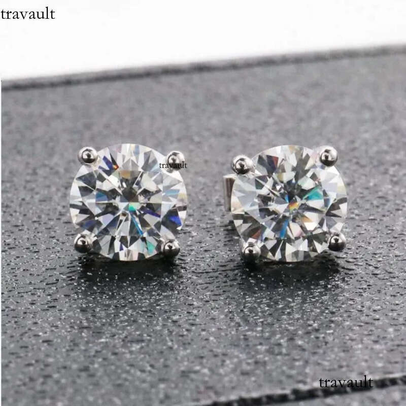 Minimalist Studs Sier Moissanite Earring
