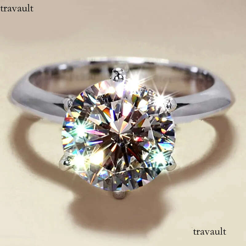 Victoria Wieck Brand New Jewelry Pure 100% Sterling Sier Solitaire Round Cut White Topaz CZ Dia Women Wedding Band Ring