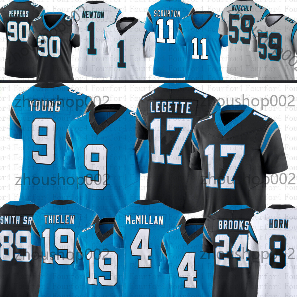 4 Tetairoa McMillan Bryce Young Xavier Legette Football Jersey Chuba Hubbard Adam Thielen Julius Peppers Luke Kuechly Jadeveon Clowney Jaycee Horn Nic