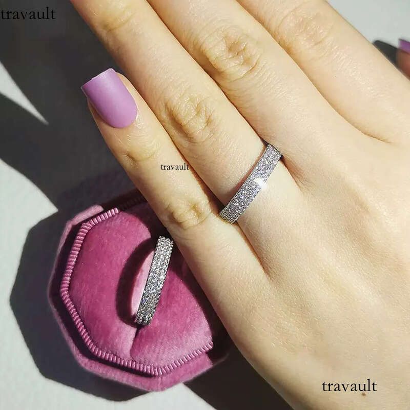 DHCollections Crystal Stackable Ring Set Fashion Zircon Style Band Rings for Women Adjustable Sparkle Statement Jewelry 6 Sizes 1 Piece