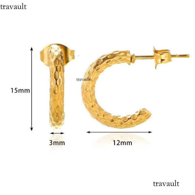 AA Stud Earrings Stainless Steel Water Drop Ear Piercing For Women Delicacy Fashion Ears Jewelry Gift Tendency Free Delivery 2024 so z240624
