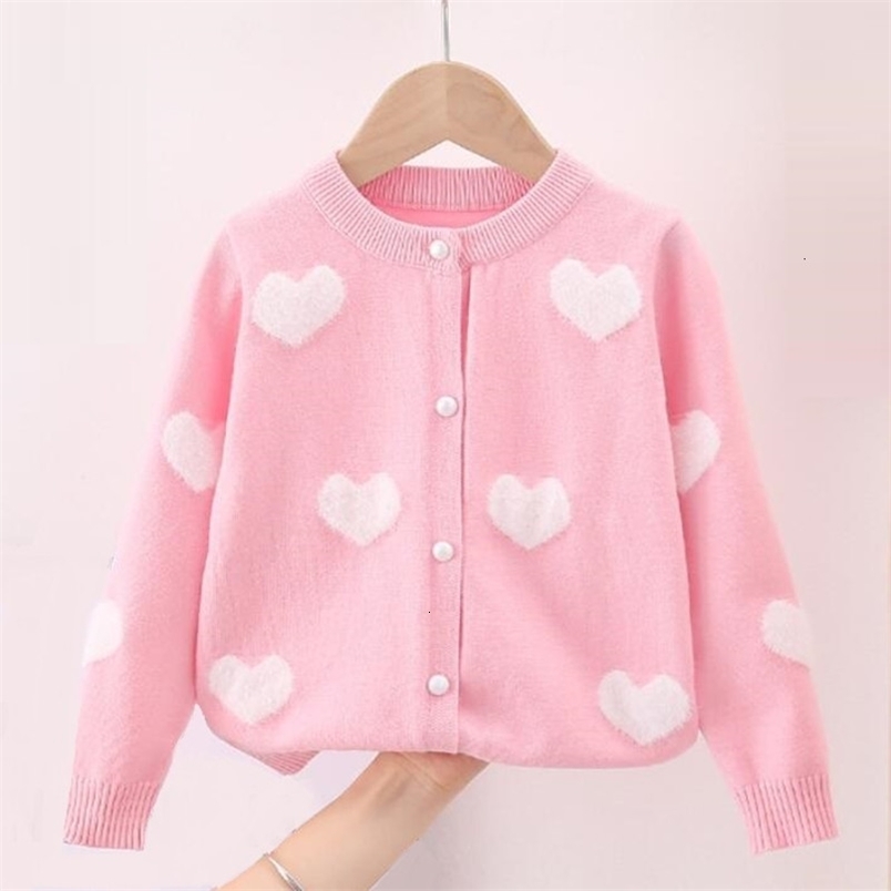 Cardigan Autumn Winter Baby Toddler Clothes Girls Sweaters Knitted Sweater Cardigan Long Sleeve Girls Coat Kids Jacket Children Outerwear 230919