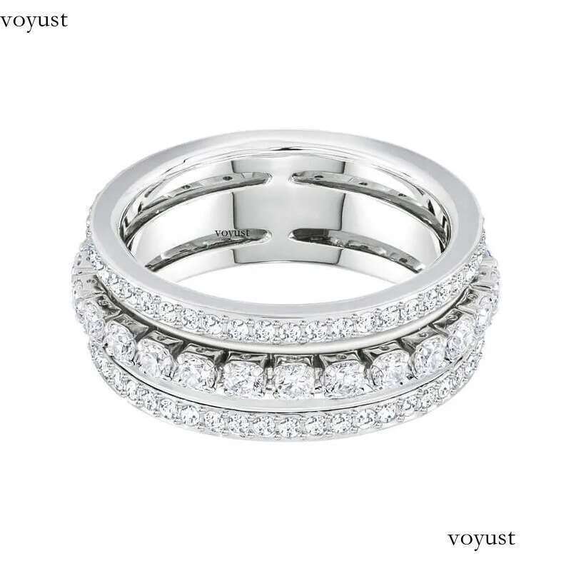 designer for womens titanium steel rose gold sier plated with full crystal dia rings earrings wedding engagement Christmas gift