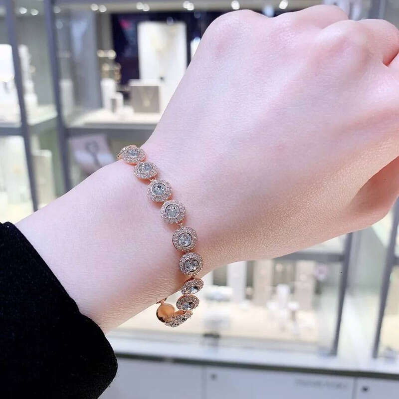 Necklaces Bracelets Designer Tennis Bracelet Women Men Iced Out Plated Gold Sier Crystal Green Blue Dia Necklace Mens Chain Luxe Jewelry Woman Gift wi