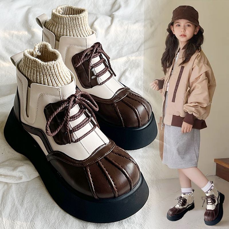 Martin boots autumn and winter designer shoes new soft soled British style long boots children's short boots luxury shoes men's and Designer
