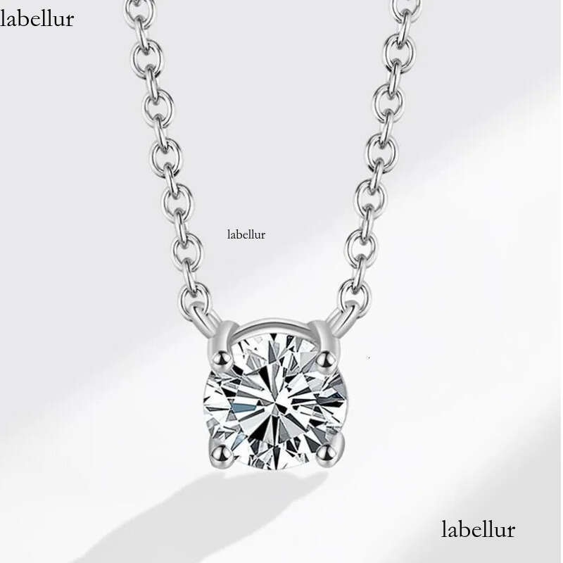 2024 Choucong Moissanite Dia Pendant Simple Fashion Jewelry Real 100% Sterling Sier 14K Gold Solitaire Gemstones Women Beach Clavicel Necklace Gift b7