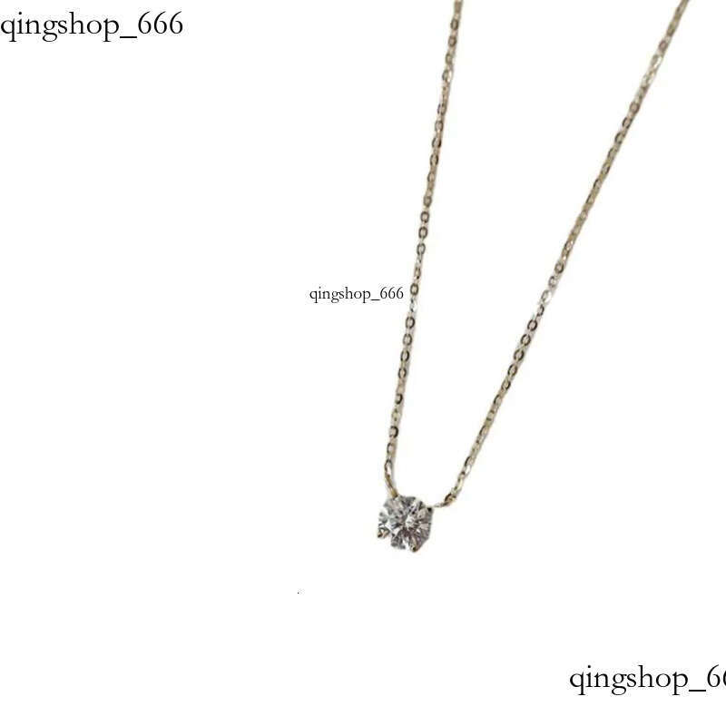 2024 Choucong Moissanite Dia Pendant Simple Fashion Jewelry Real 100% Sterling Sier 14K Gold Solitaire Gemstones Women Beach Clavicel Necklace Gift cf