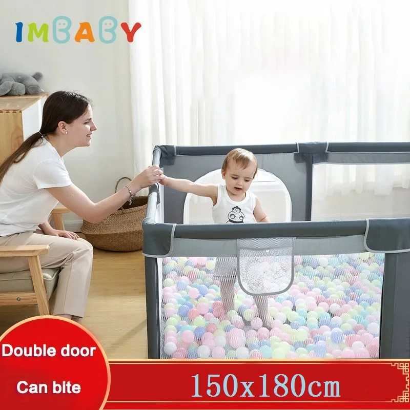 IMBABY Baby Playpens 150180cm Playpen for Children Baby Activity Gym Parks for Baby Ball Box Balls Pool Childrens Balls Fence C250929