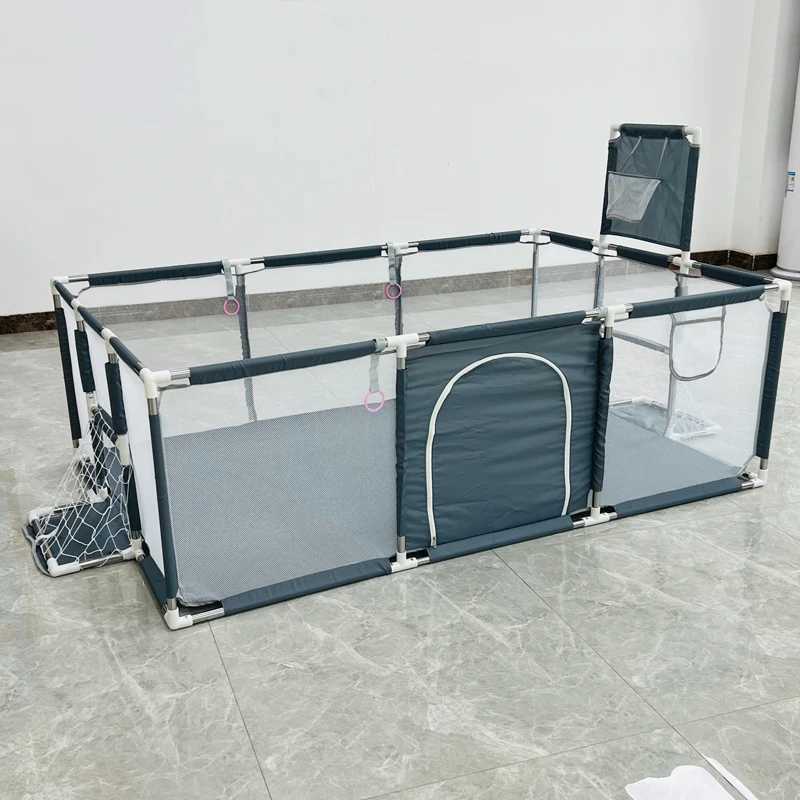 Newborn Baby Playpen For Children Solid Color Toddler Ball Pit Playpen Safety Game Barriers Home Playground Park Kids Furniture C250929