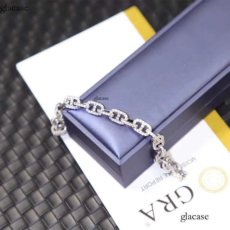 Yu Ying Fine Jewelry Sier Box Moissanite Link Iced Out Cuban Chain for Men Women d9