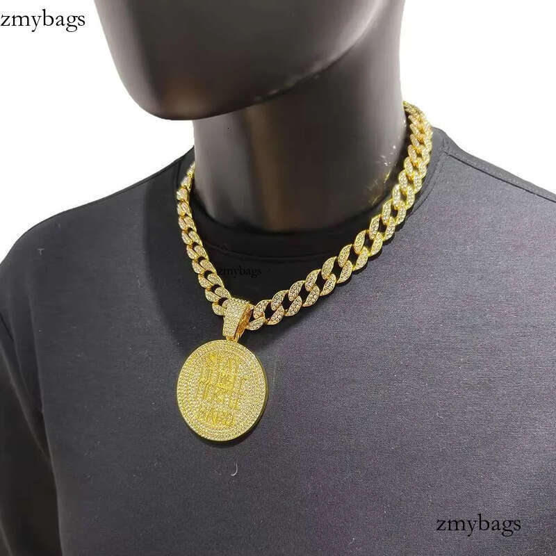 DHcollections Miami Chain Necklace With Pearl - Alloy Pendant For Various Ocns