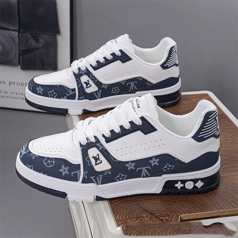 designer free shipping Casual Shoes Boutique mens shoes new versatile fashionable wear esistant white shoes casual