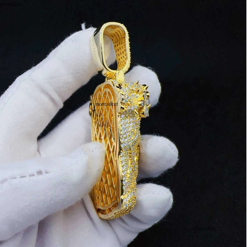 Fashion Vvs Moissanite Gold Plated Sterling Sier Jesus Head Pendant for Hip Hop Jewelry 85