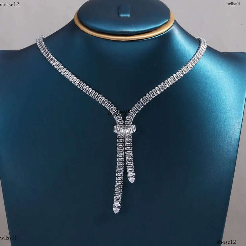 Bridal Fashion Crystal Rhinestone Choker Necklace Women Wedding Accessories Tennis Chain Zircon Chokers Jewelry Collier Femme