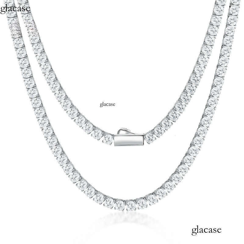 Source Manufacturer Sterling Sier Jewellery Tennis Moissanite Chain 8d