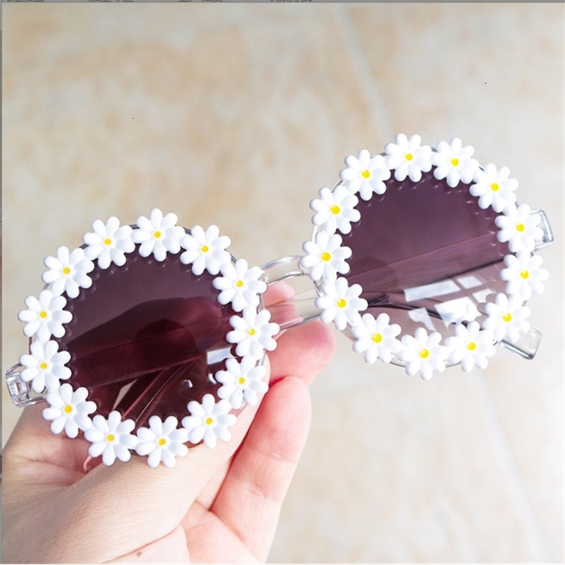 Sunglasses Summer Children Cute Acrylic Flower Outdoor Sun Protection Sunglasses Baby Girls Classic Sunglasses Kids Boy UV400 Sunglasses 230710
