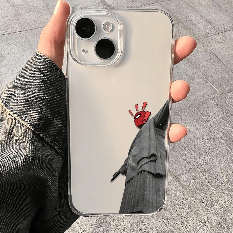 Case For Iphone 17 Stone Statue Spider Designed Pattern Soft Anti-scratch Phone Case optimally adapted to The Shape of The Mobile Phone, Partially Tra