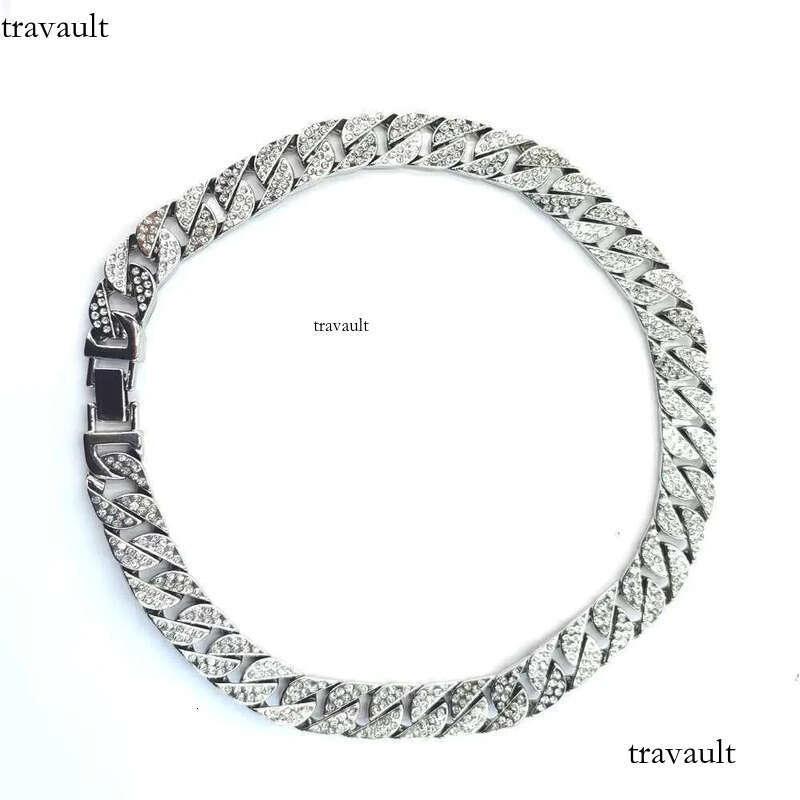DHCollections Factory Hot Sale Iced Out 15mm Miami k Cuban Chain Bg Rhie Necklace